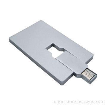 Card USB Flash Drive with 1 to 64GB Storage Capacity, as Promotional Gift